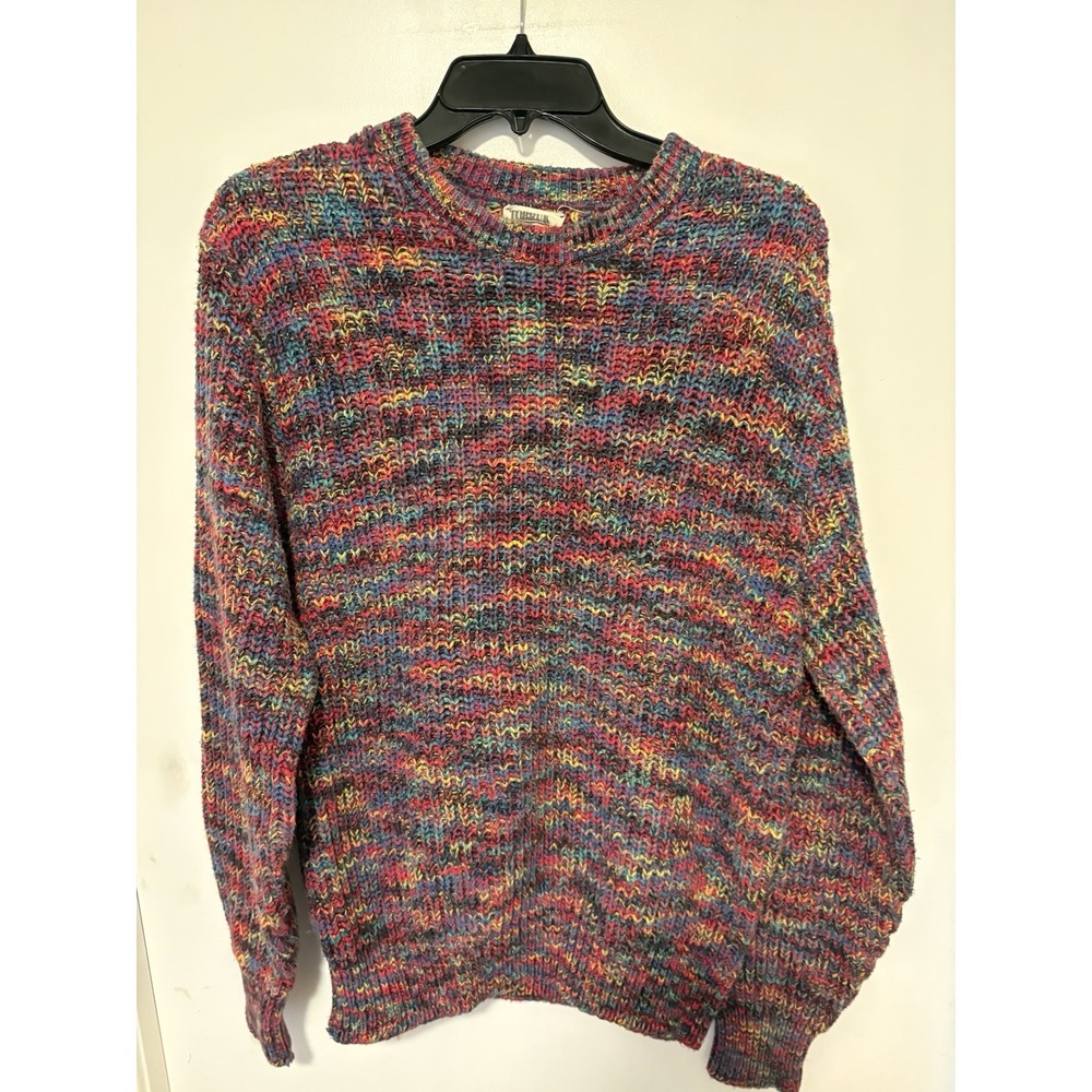 Vintage Colorful Knit Sweater Size Med